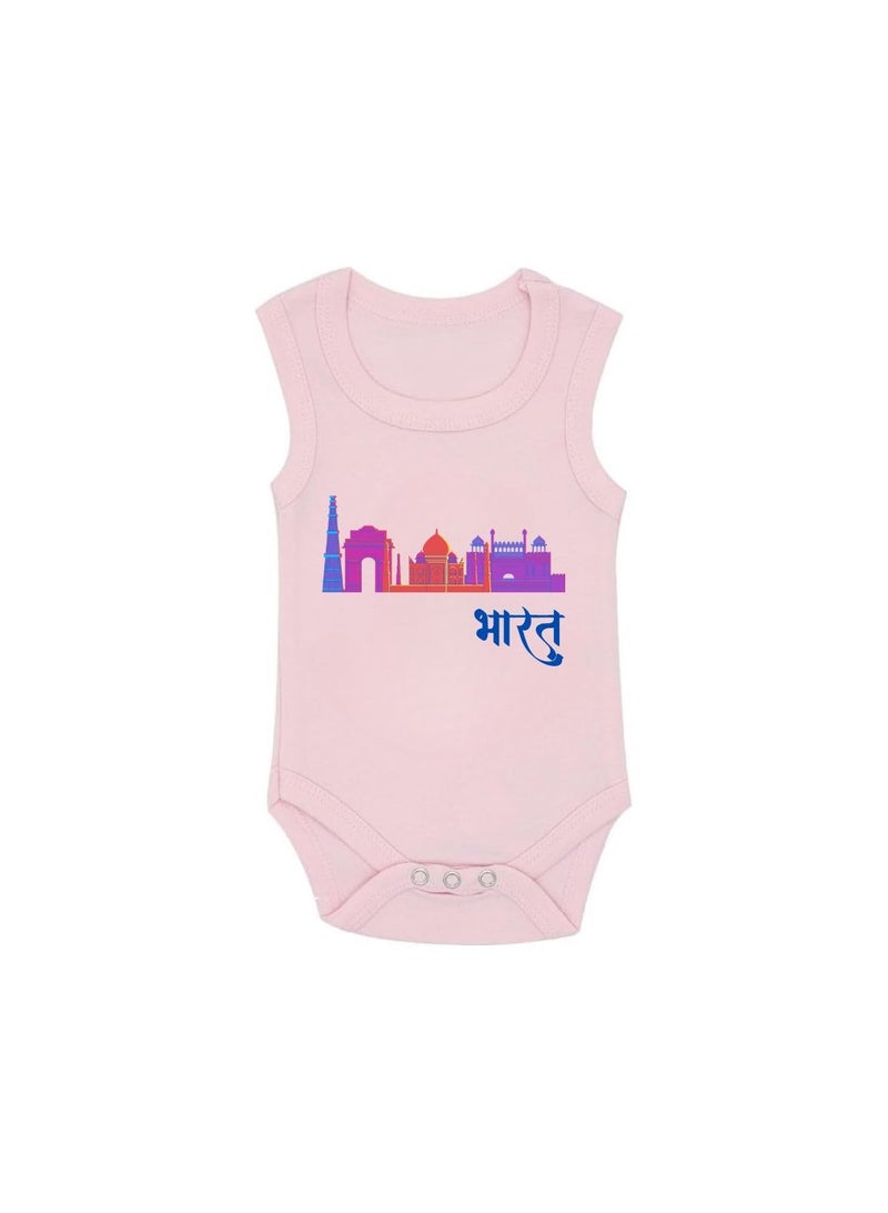 India Baby Romper Printed Designs-100% Cotton Soft Fabric Rompers-Baby Sleeveless Bodysuit For Boys And Girls-Perfect For New Born Baby-Everyday Wear For Babies - Image 1