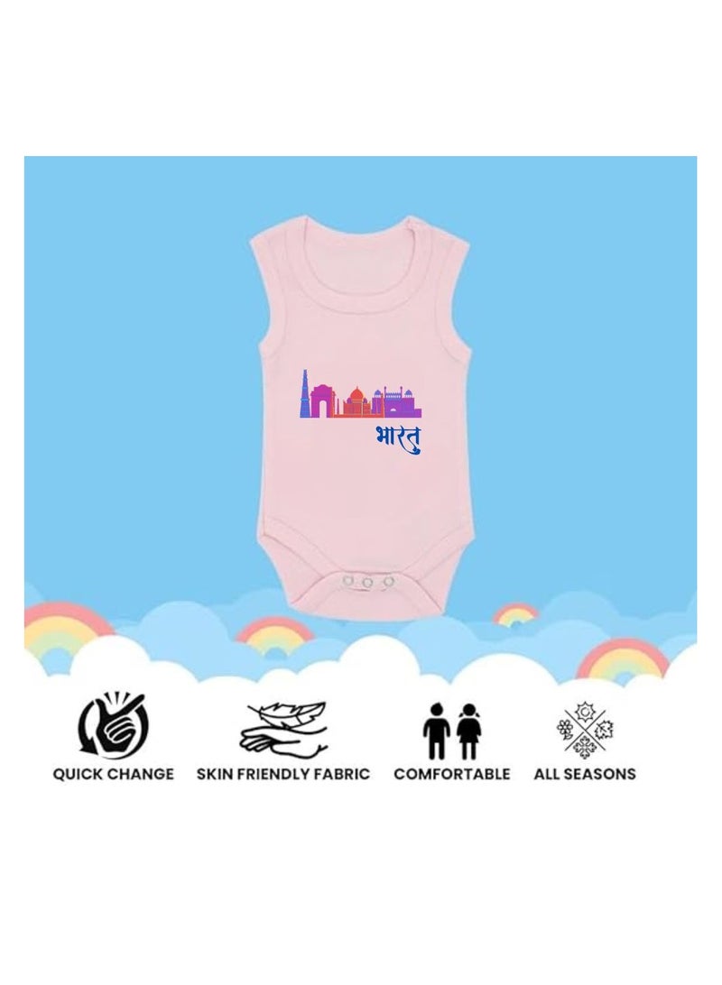 India Baby Romper Printed Designs-100% Cotton Soft Fabric Rompers-Baby Sleeveless Bodysuit For Boys And Girls-Perfect For New Born Baby-Everyday Wear For Babies - Image 4