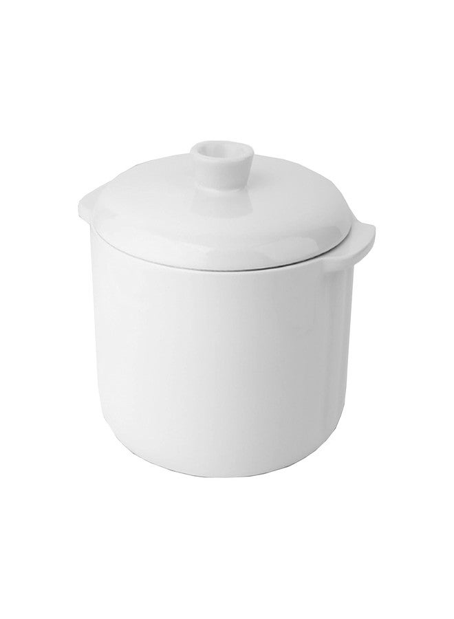 TAYAMA 1 Qt. White Mini Ceramic Stew Cooker with Pre-Settings and Built-In Timer - Image 2