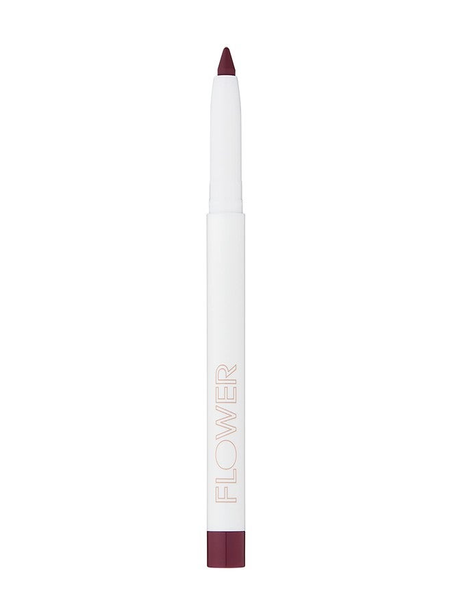 FLOWER BEAUTY By Drew Barrymore Scribble Stick Lip Liner + Eyeliner - Smooth Application + Blendable - 2-in-1 Lip + Eye Liner (Plumsicle) - Image 1