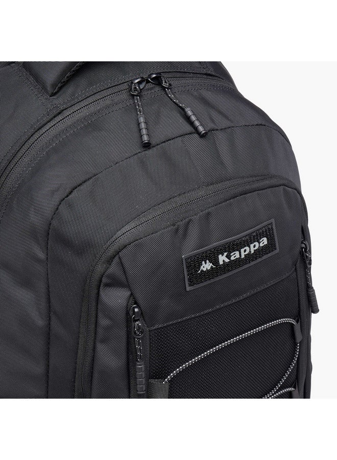 Kappa Unisex Logo Applique Backpack with Adjustable Straps and Zip Closure - 19x32x48 cm - Image 5