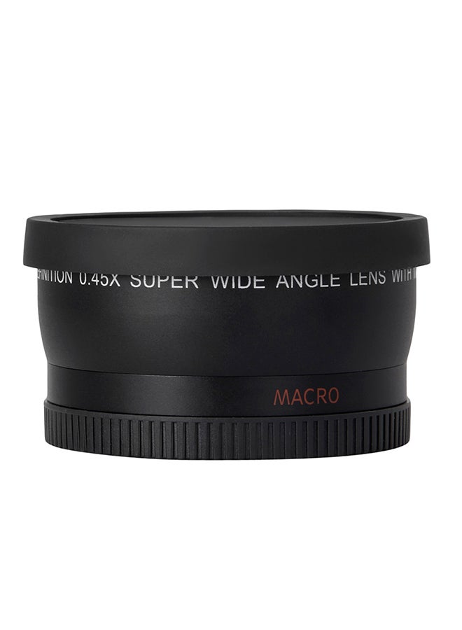 NIBEMINENT 58mm Wide Angle Lens With Macro Black 
