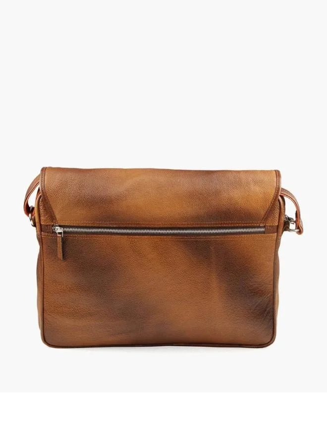 Tortoise شنطة لابتوب جلد مع إبزيم غلق