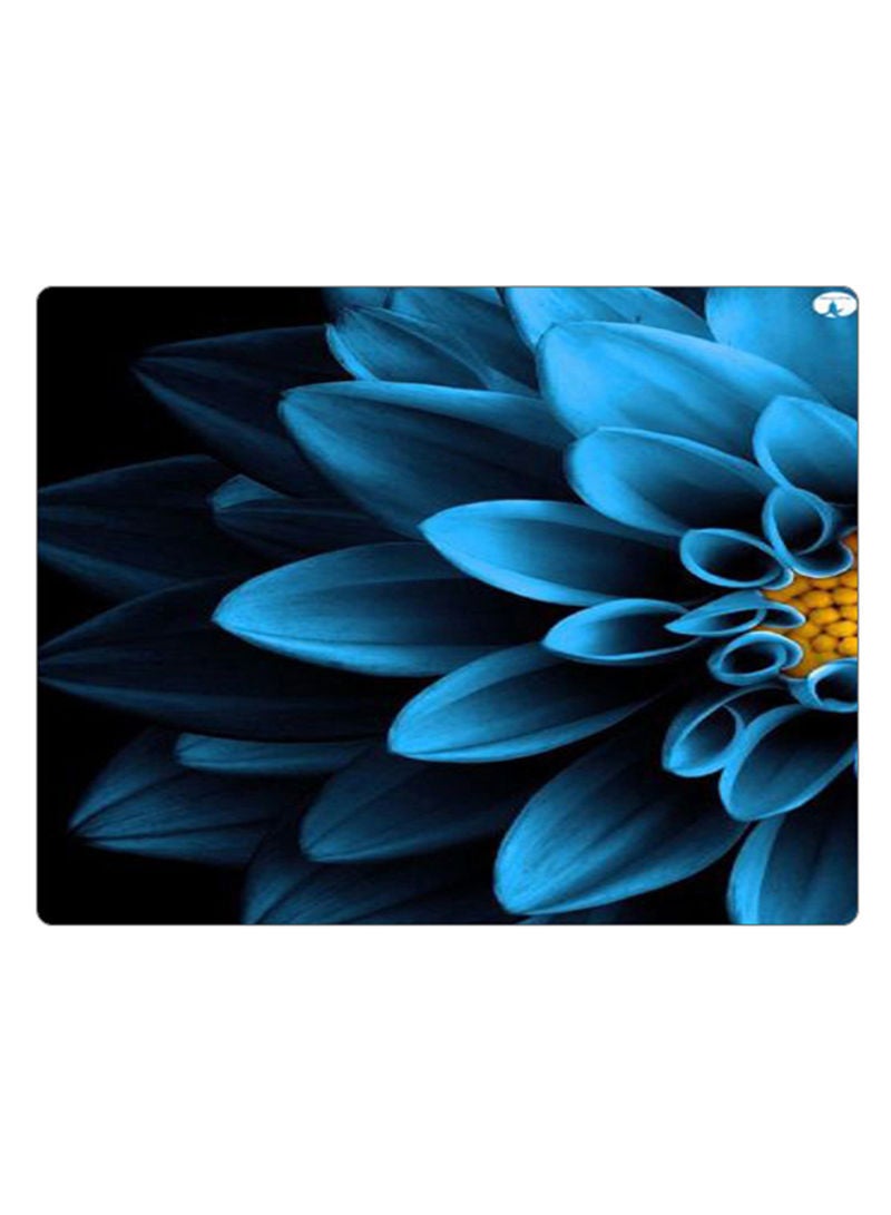 RKN Printed Anti-Slip Gaming Mouse Pad Blue/Yellow/Black