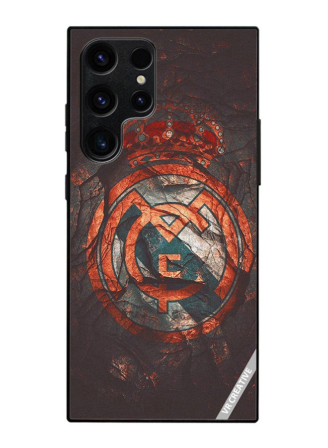 VR CREATIVE Protective Case Cover For Samsung Galaxy S25 Ultra Real Madrid Cake Design Multicolour