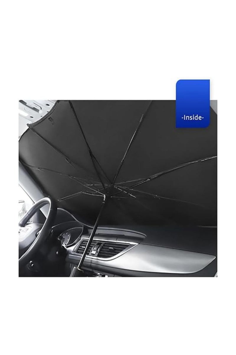 AMM Car Windshield Sun Shade UV Rays Car Umbrella Sun Shade Cover Foldable Reflector Umbrella Sunshade for Cars Fits Most SUVS - Image 4