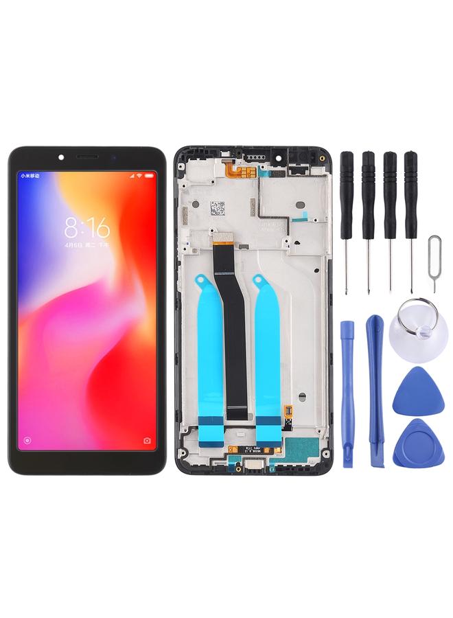 erorex Replacement TFT LCD Screen for Xiaomi Redmi 6A / Redmi 6 Digitizer Full Assembly with Frame Black - Image 1