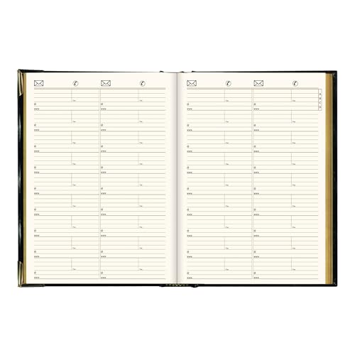 Brownline® 2025 Executive Weekly Planner, Appointment Book, 12 Months, January to December, Sewn Binding, 10.75" x 7.75", Black, Trilingual (CBE512-25) - Image 5