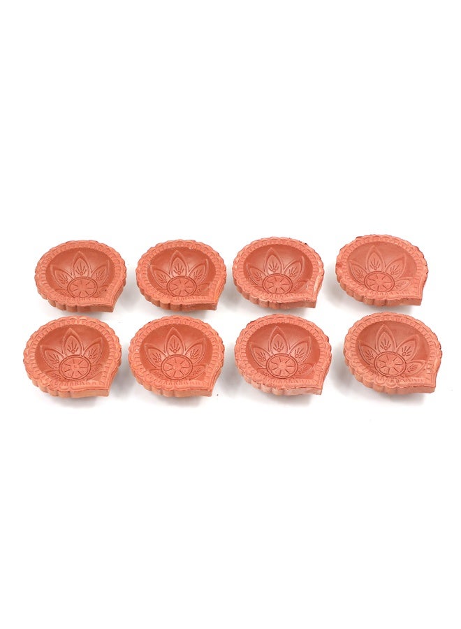 Madhoor Plain Mitti Deepak Diya Set of 8 Pcs - Image 3