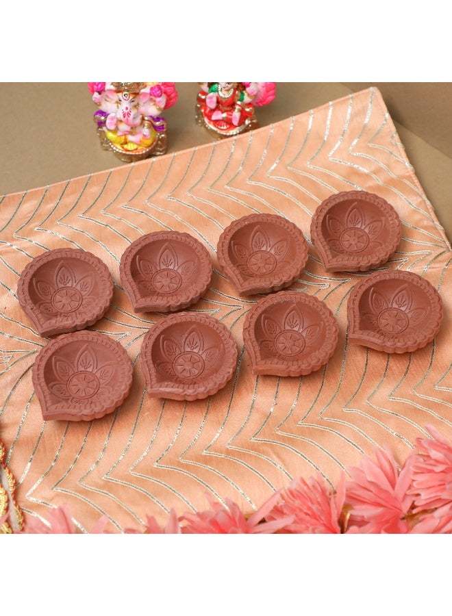 Madhoor Plain Mitti Deepak Diya Set of 8 Pcs - Image 4