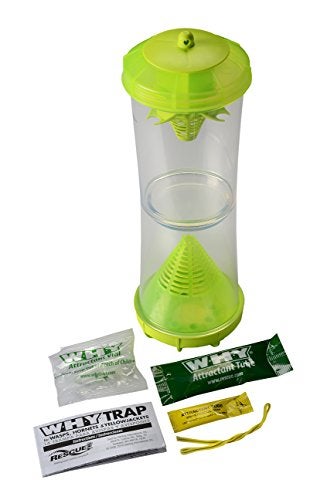 RESCUE! WHY Trap for Wasps, Hornets, & Yellowjackets – Hanging Outdoor Trap - 2 Traps - Image 2