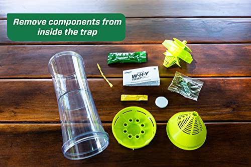 RESCUE! WHY Trap for Wasps, Hornets, & Yellowjackets – Hanging Outdoor Trap - 2 Traps - Image 4