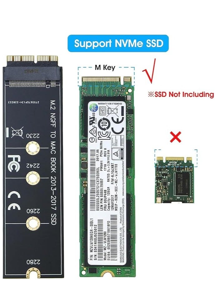 M.2 NVMe SSD to 12+16Pin Upgrade Adapter for MacBook Air (2013-2017 Year) A1465 A1466 and Mac Pro - Image 3