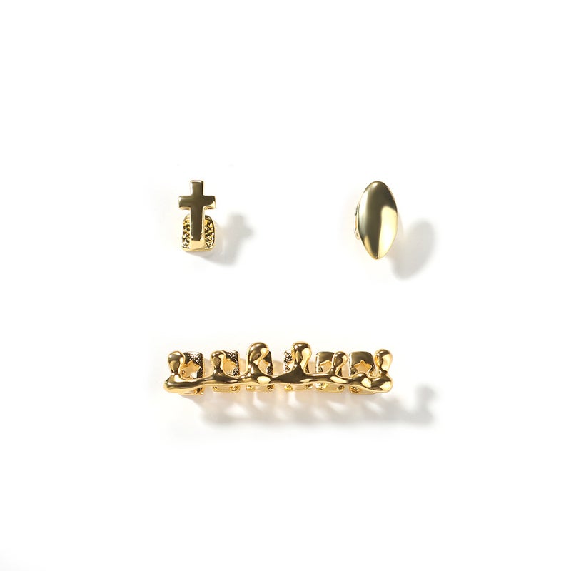 Selling Gold Braces Hiphop Real Gold Electroplated Glossy Braces Hip-Hop Jewelry Teethgrills - Image 4