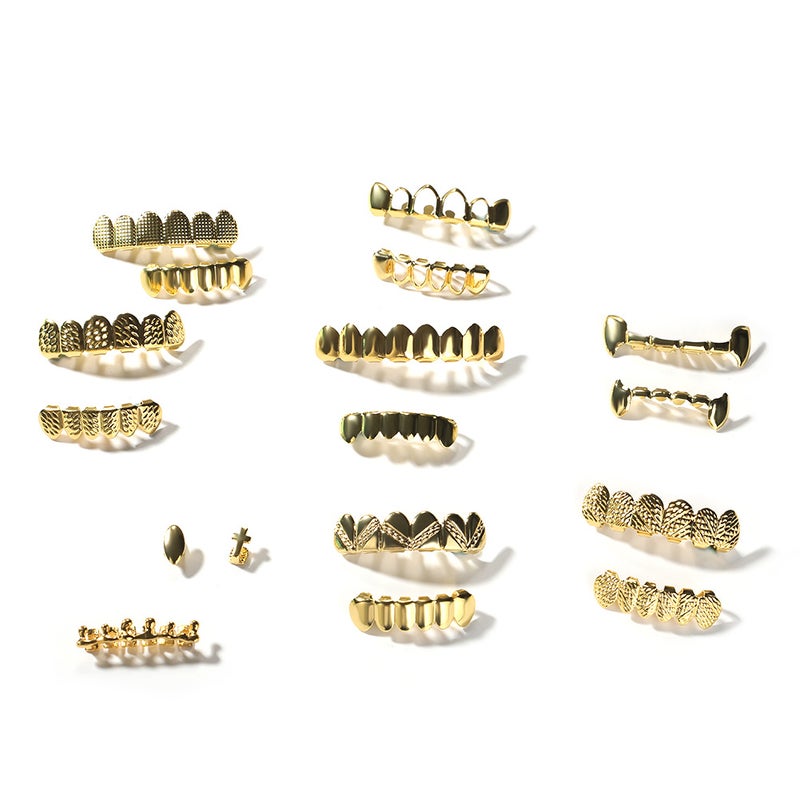 Selling Gold Braces Hiphop Real Gold Electroplated Glossy Braces Hip-Hop Jewelry Teethgrills - Image 3