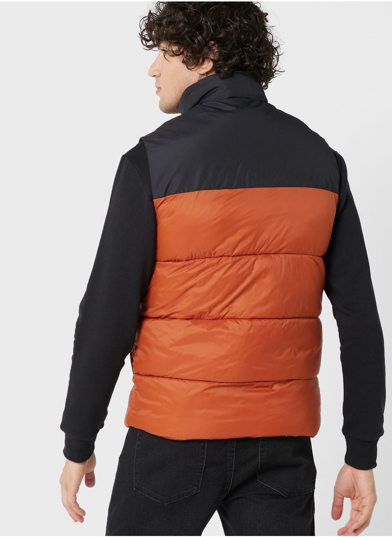 JACK & JONES - Zip Through Puffer Gilet - Image 1