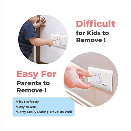 BabySafeHouse Electrical Socket Cover Guards for Child Proofing Outlet Plug Protector for Baby Safety (Pack of 10) - Image 4