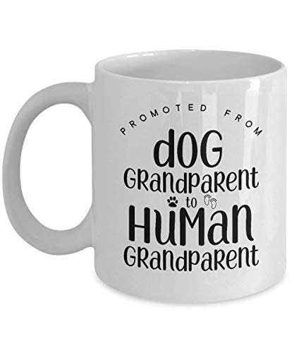 MIPOMALL Pregnancy announcement gifts - Dog to human grandparent - Funny novelty mug - Christmas presents - mg1555 - Image 3