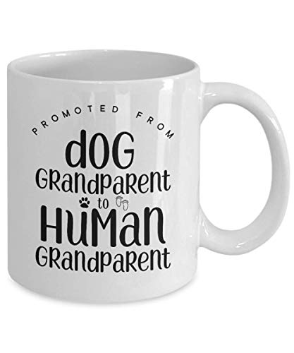 MIPOMALL Pregnancy announcement gifts - Dog to human grandparent - Funny novelty mug - Christmas presents - mg1555 - Image 2