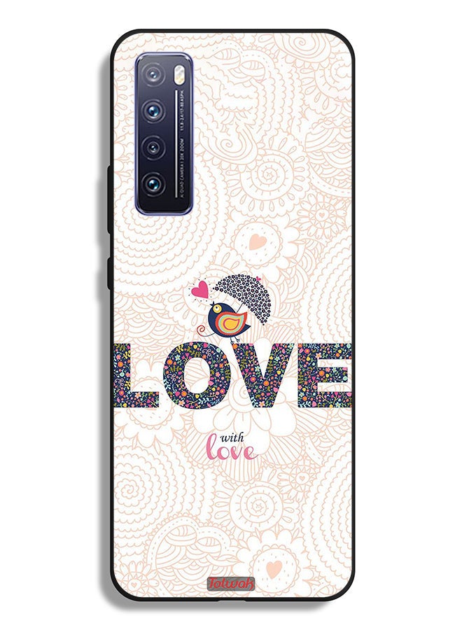 Tolwak Huawei nova 7 5G Protective Case Cover Love With Love - Image 2