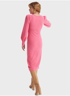 Ribbed Knitted Dress - pzsku/Z3FCEC554F096C0B60C4BZ/45/_/1722918055/97c800c6-2c88-40da-b1e1-96ed64f39f9e