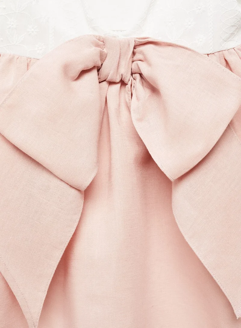 MANGO Bow Accent Dress