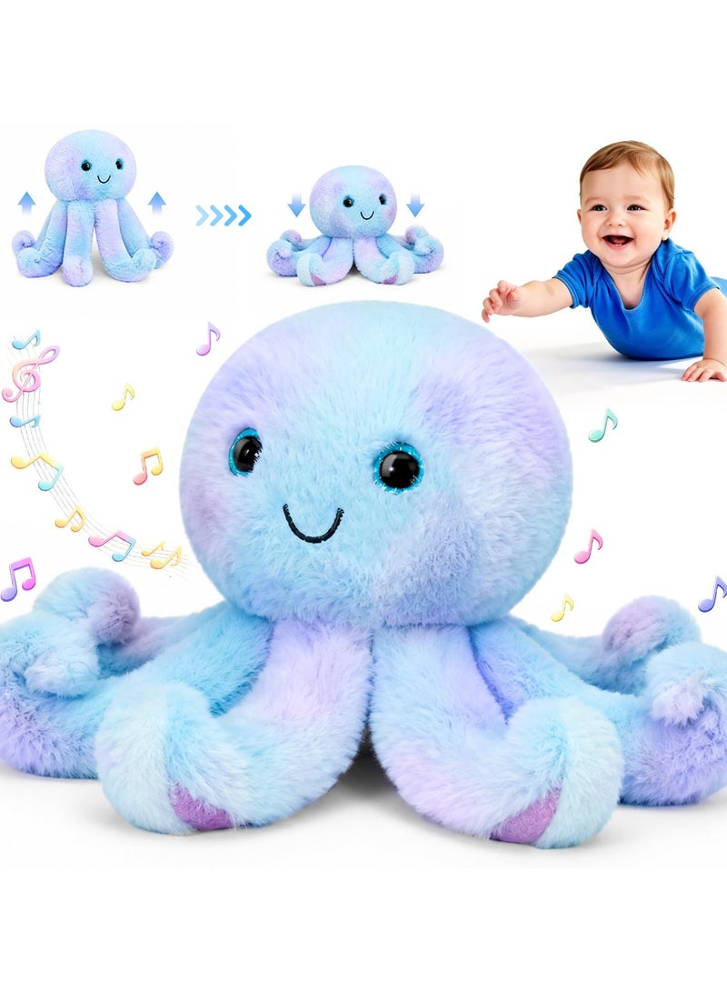 Walking Plush Toy Octopus, Touch-Controlled Dynamic Octopus Doll with Recording & Music, Soft Plush Toy for  Boys Girls, Interactive Toy - Image 1