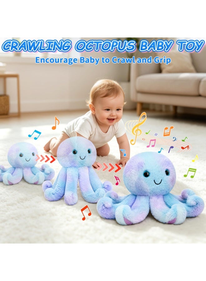 Walking Plush Toy Octopus, Touch-Controlled Dynamic Octopus Doll with Recording & Music, Soft Plush Toy for  Boys Girls, Interactive Toy - Image 4