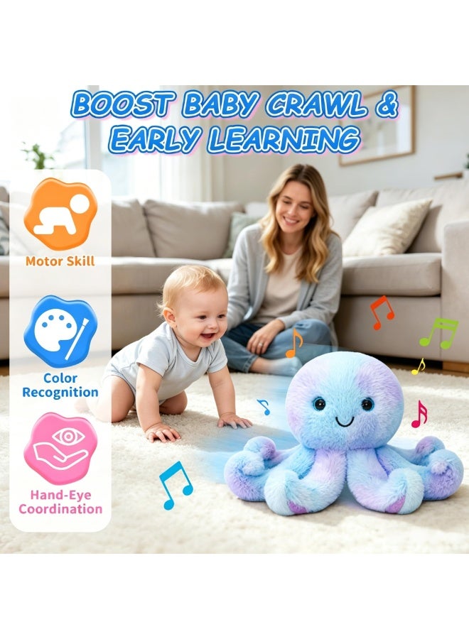 Walking Plush Toy Octopus, Touch-Controlled Dynamic Octopus Doll with Recording & Music, Soft Plush Toy for  Boys Girls, Interactive Toy - Image 5