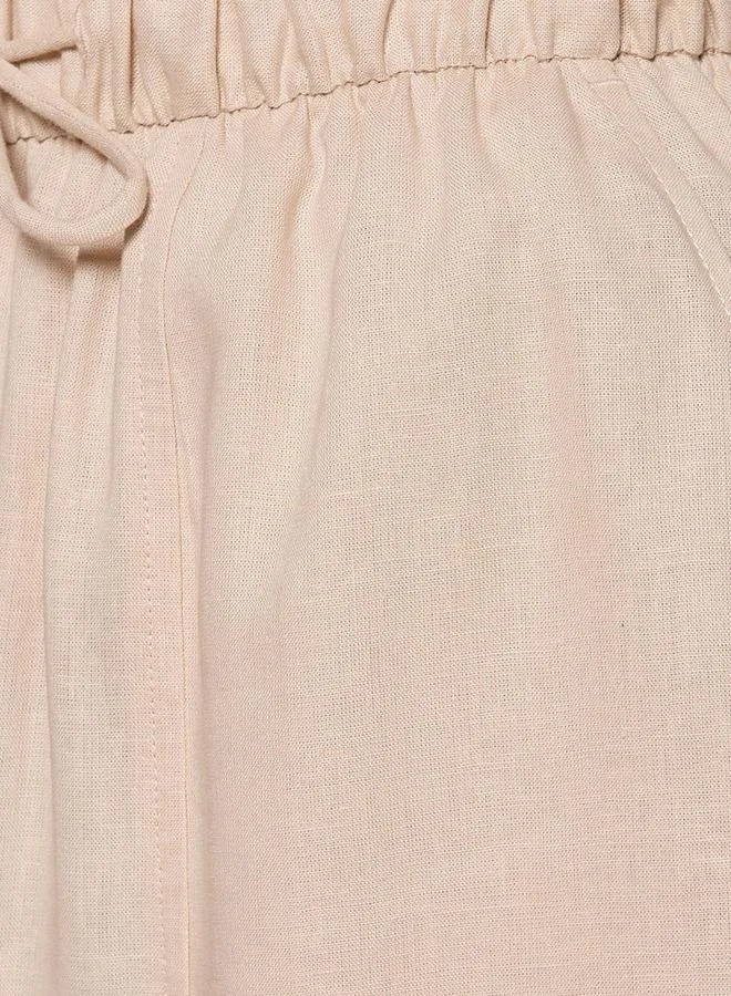 سبلاش فيڤ Wide Leg Flexi Waist Cut and Sew Linen Blend Pants