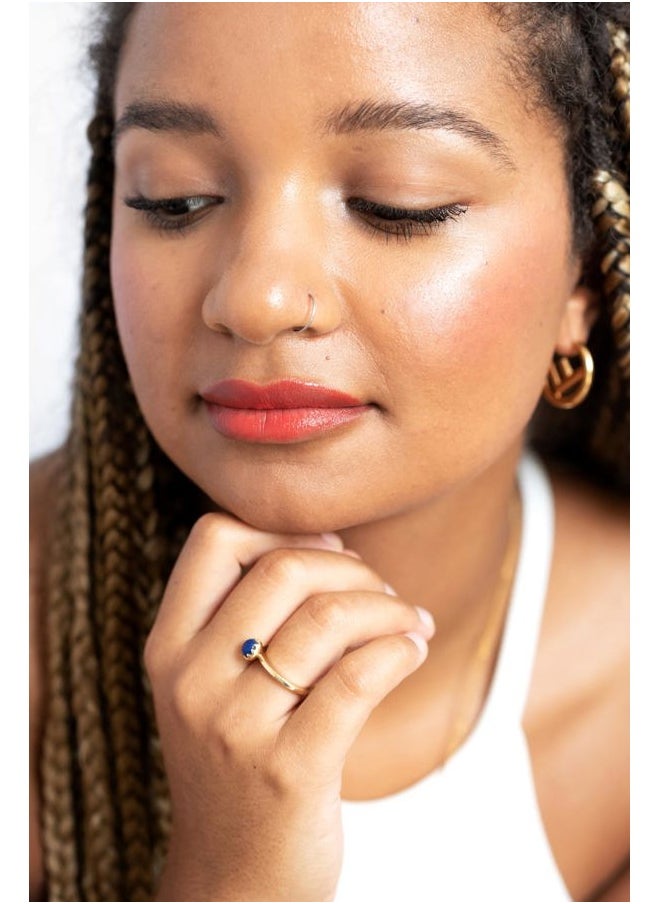 Ere Perez - Natural Vanilla Highlighter Balm | Creamy, Dewy Finish, Easy To Blend, Sensitive Skin Safe | Vitamin E | Vegan, Cruelty-Free, Clean Beauty (Falling Star) - Image 1