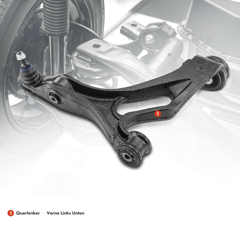 Generic Frankberg Suspension Arm Front Axle Left Lower Compatible with Q7 4LB 3.0L-5.9L 2006-2015 C.a.y.e.n.n.e 9PA 3.0L-4.8L 2007-2010 Replace# 7L0407151F  - Image 2