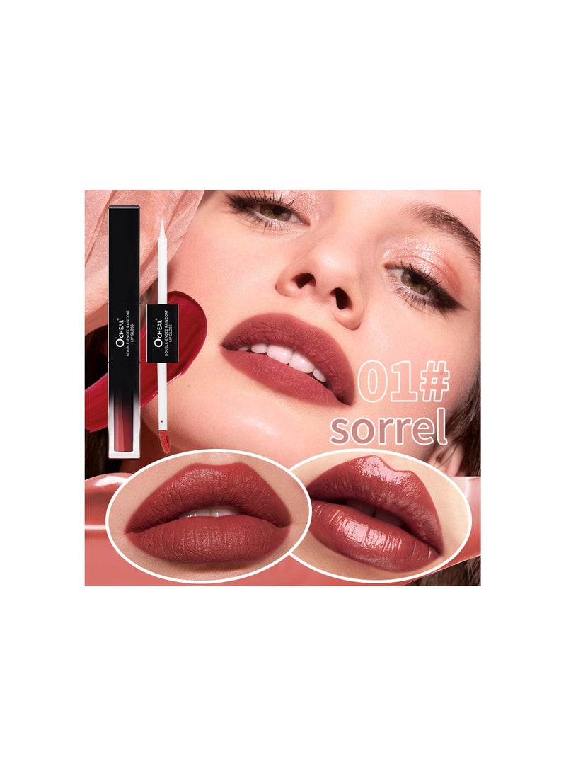 Me Now Dual Ended Longwearing Matte Liquid Lipgloss Multicolour Long Lasting  - Image 2