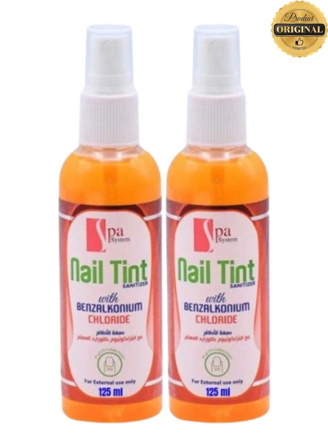 Spa System 2 Pieces Nail Tint With Benzalkonium Chloride For External Use Only 125ML - Image 1