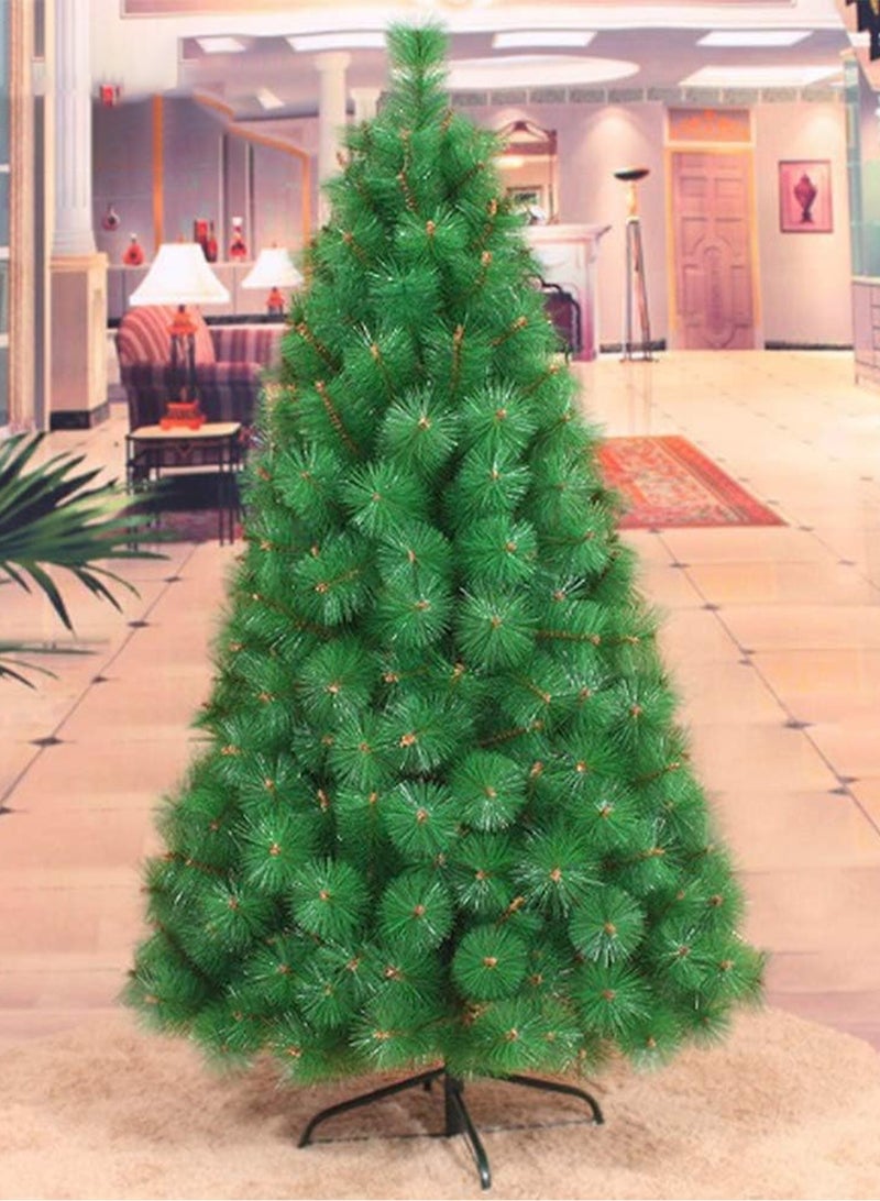 لوبيتيز 150cm شجرة عيد الميلاد الاصطناعية عالية مختلطة مع الصنوبر والسرو البلاستيكية + مادة البولي بروبيلين + مادة الحديد ، وتشفير شجرة عيد الميلاد ، الطبيعية واقعية الفروع الكلاسيكية ، ومناسبة في الأماكن المغلقة في الهواء الطلق المدارس ومراكز التسوق عطلة عيد الميلاد الديكور - Image 1