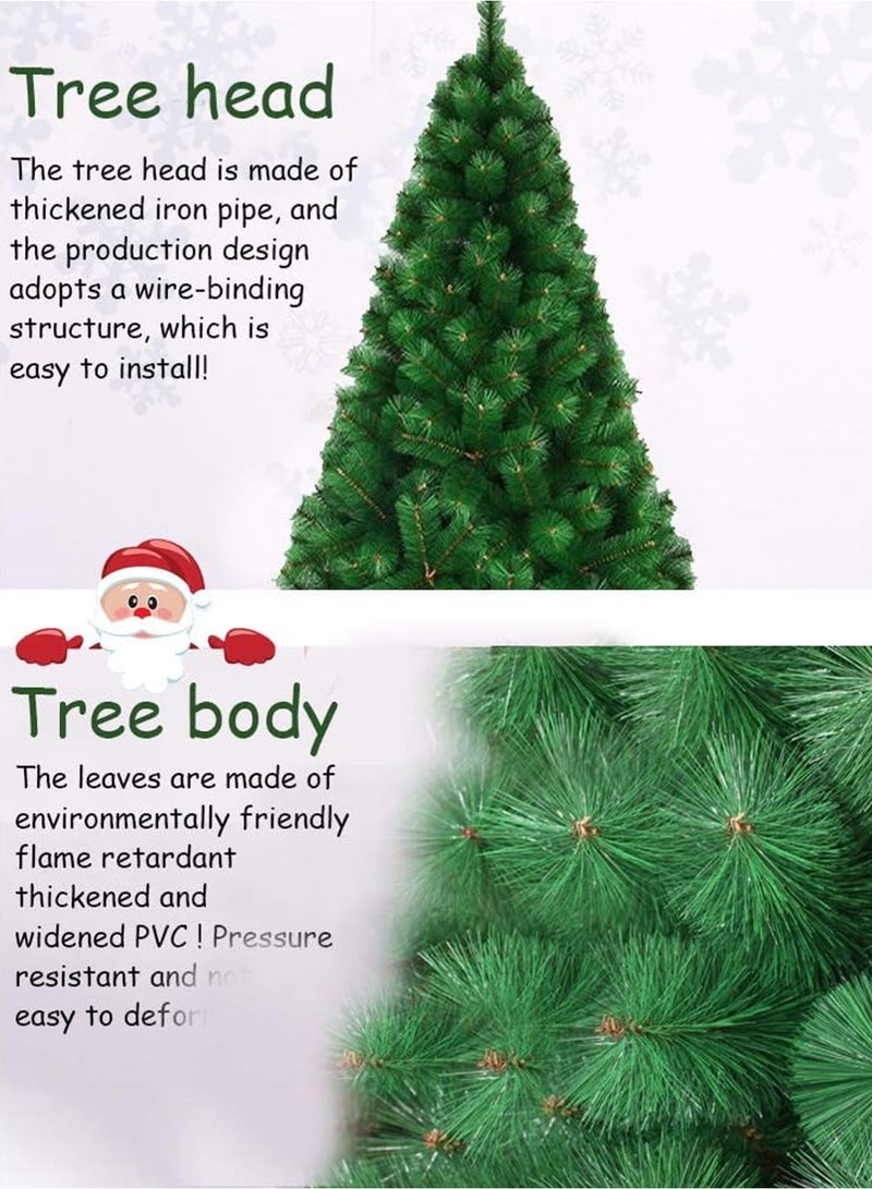 لوبيتيز 150cm شجرة عيد الميلاد الاصطناعية عالية مختلطة مع الصنوبر والسرو البلاستيكية + مادة البولي بروبيلين + مادة الحديد ، وتشفير شجرة عيد الميلاد ، الطبيعية واقعية الفروع الكلاسيكية ، ومناسبة في الأماكن المغلقة في الهواء الطلق المدارس ومراكز التسوق عطلة عيد الميلاد الديكور - Image 5