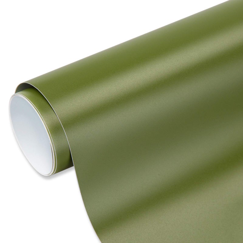 VINYL FROG Olive Green Adhesive Vinyl Roll 12 x10ft Olive Green Craft Vinyl Matte Green Permanent Vinyl for Home Decor Mug Car and Other Stickers