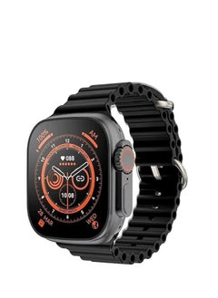 HK HK10 Ultra 3 -WF Smart Watch - Amoled Screen - 49mm - Multi Functional - WIFI Version - 2 Straps ( Silicone - Cloth ) -Black  - Image 1
