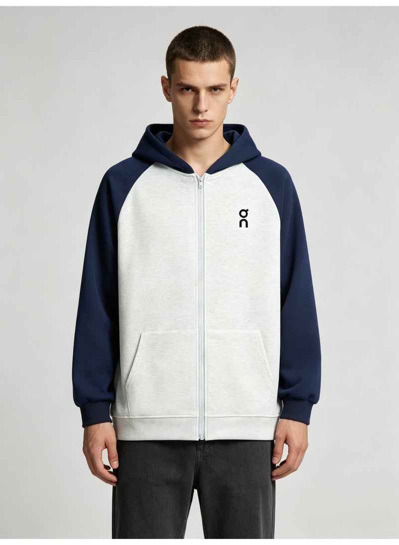 On Running Men's and women's matching raglan sleeves hooded cardigan jacket - Image 1