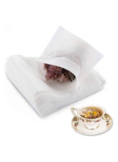 400 Pcs Cotton Muslin Drawstring Bags，Food Grade Reusable 100% Mesh Bags for Cooking, Tea Coffee Filter, Store Spices (3.54 x 2.75 inch）