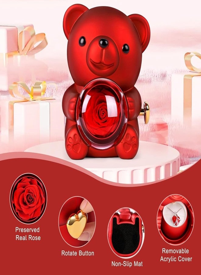 Gemcza Bear Ring Box,Valentine's Day Rings Gift Case,Proposal Engagement Wedding Ring Box,Valentines Day (Multi Color) - Image 2