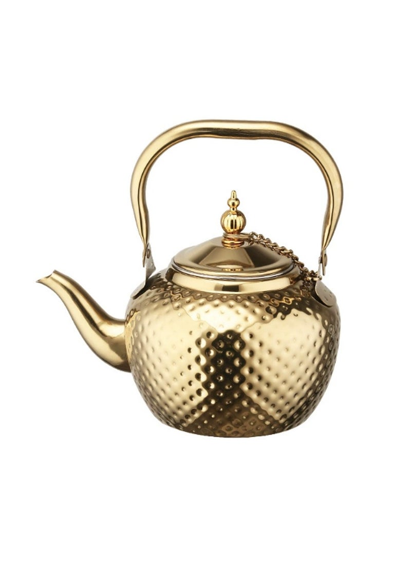 مورلايف الفولاذ المقاوم للصدأ الصفار غلاية الشاي، سعة 2.0 لتر، الذهب - Image 1