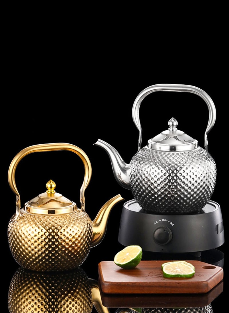 مورلايف الفولاذ المقاوم للصدأ الصفار غلاية الشاي، سعة 2.0 لتر، الذهب - Image 2