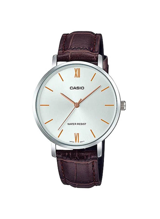 كاسيو ساعة يد من جلد بعقارب LTP-VT01L-7B2UDF - Image 1