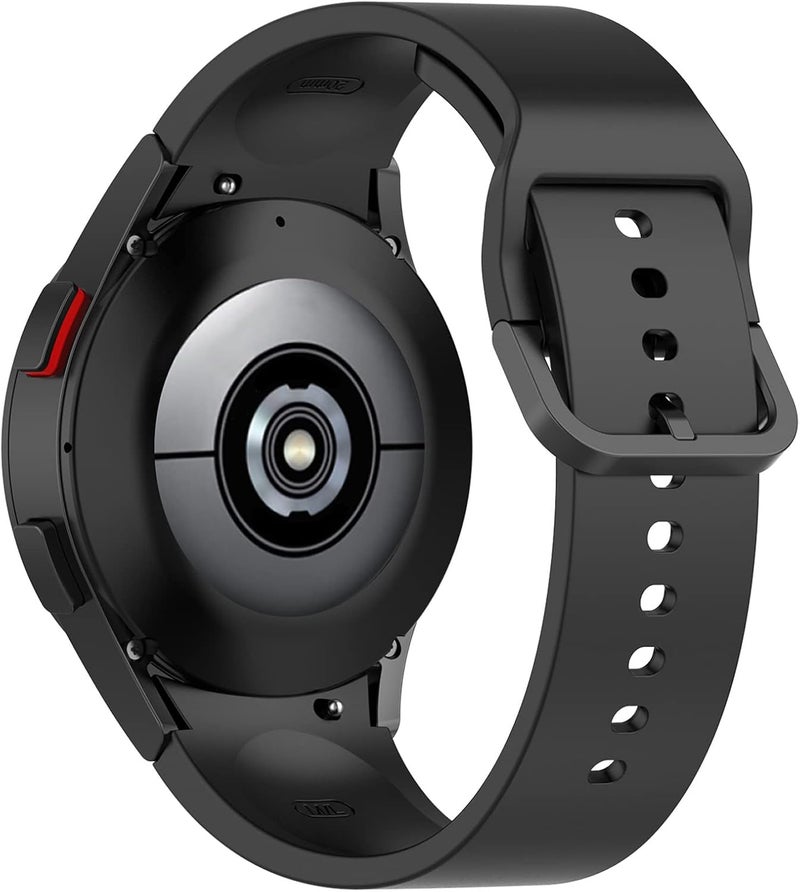 Disscool Replacement Wristbands Compatible with Samsung Galaxy Watch 5/5 Pro, 20mm Adjustable Soft Silicone Wrist Strap for Men Women with Quick Release(Black/Large size) - Image 4