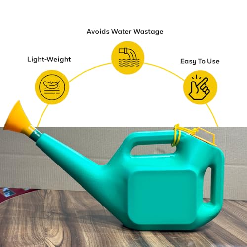 YUVCON Watering Can, Durable Plastic with Brass Nozzle, Useful for Both Indoor & Outdoor Watering (10 Liter) - Image 3