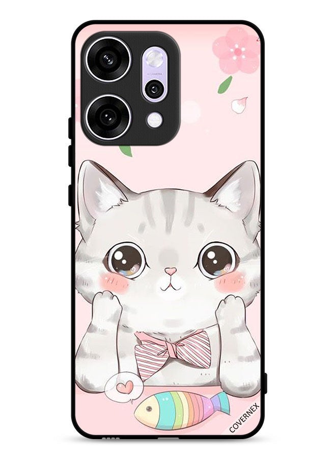 Covernex Oppo Reno14 Pro Protective Case Cover Cat Fish - Image 1