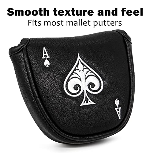 Barudan Golf Putter Cover Headcover Mallet Putter Head Cover Magnetic Club Protective Case fits for Odyssey 2ball Odyssey Stroke Lab Gift for Men Golfer - Image 3