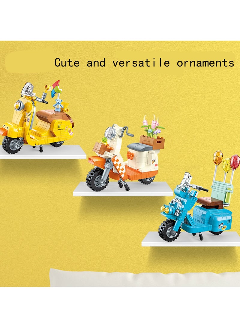 Balloon Pedal Motorcycle Model Set Building Blocks Creative Diy Assembly Building Assembly Toys Children Adult Home Decoration - Image 3