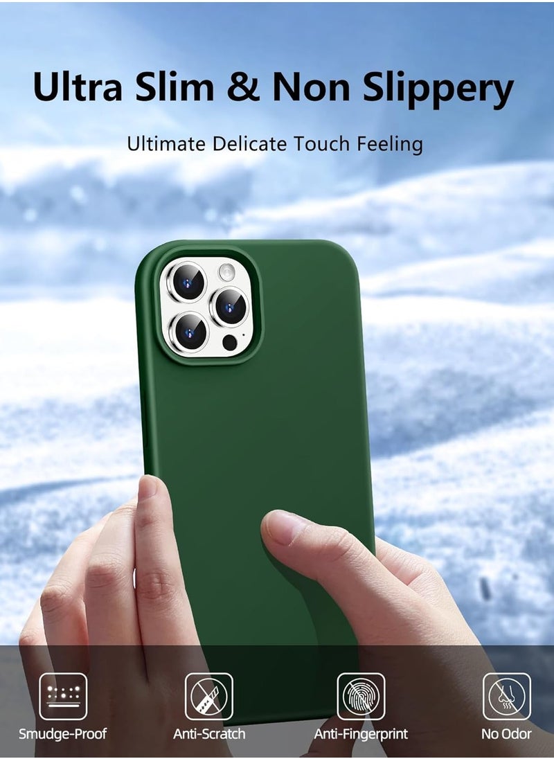 iPhone 12 Pro Max Case Liquid Silicone Anti Scratch Anti Fingerprint Soft Silky Touch Shockproof Protective Cover for Apple iPhone 12 Pro Max